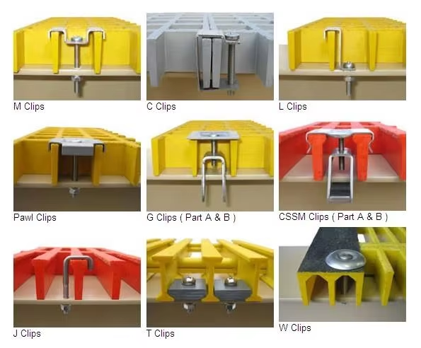 Steel grating clips 